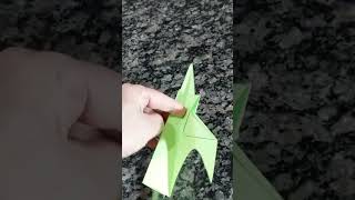 Como fazer AVIÃO DE PAPEL F-16 | origami tutorial. #shorts