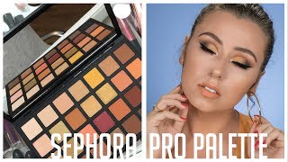 SEPHORA PRO WARM PALETTE REVIEW + TUTORIAL