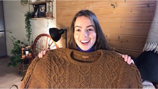 Knitting Traditions Podcast Ep.20- Cabled sweater is finished!