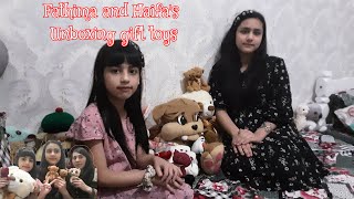 Fathima and Haifa's Unboxing gift stuff toys, sobrang tawa q aq reviews nila #filipinopakistani