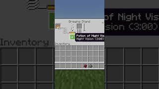 How To Brew Invisibility (3:00) Splash Potions In Minecraft #Shorts