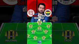 Antalyaspor Fenerbahçe maç önü Fenerbahçe ilk 11 değerlendirmesi #fenerbahçe #fred #mourinho