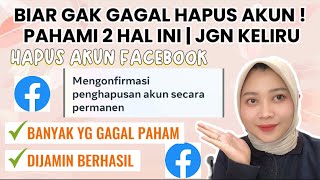 HAPUS AKUN FACEBOOK PERMANEN TAPI MASIH BISA LOGIN ? PAHAMI INI KALAU KAMU GAGAL HAPUS AKUN !