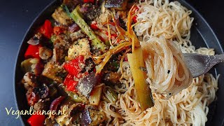 Budget maaltijd😋 rijst vermicelli met gebakken groente🍜simpel om te maken en super lekker!