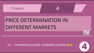 Price Determination in Different Markets MCQ   4