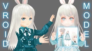 【VRoidβ Simple Model Showcase】 Free Base for Texture Set by yukinoa