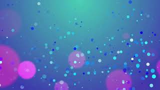 Blue, Cyan, Pink, White bright Bokeh Lights. Looped cyan animated background. Relaxing Screensaver.