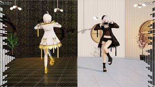 【MMD】アイドル [Idol][back side ＆ mirror][60fps]【flowerカバー】