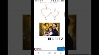 How to make a personalized necklace order visually on mobile?