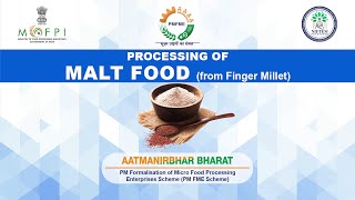 Demonstration Video on Malt Food (under PMFME Scheme) - Hindi