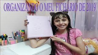 ORGANIZANDO O MEU FICHÁRIO DE 2019