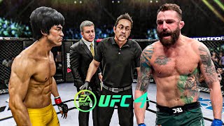 Bruce Lee vs Michael Chiesa - EA Sports UFC 4 - Bruce Lee Fight Club 🔥🐲