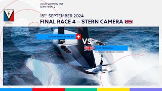 Louis Vuitton Cup Semi-Final Race 8 Starboard Entry Stern Camera - INEOS Britannia