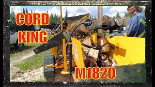 Cord King M1820 Firewood Processor and 24 foot elevator. First day