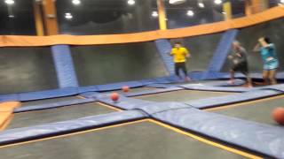 Trampoline dodgeball 5.14.15 @ Sky Zone FLL.