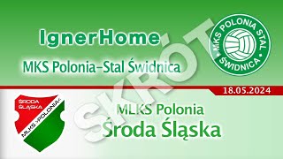 Polonia-Stal Świdnica - Polonia Środa Śląska / skrót meczu