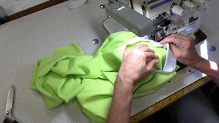 Making a T-Shirt 4 - Sewing neckband into neckline