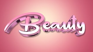 Cinema 4D -  3D Text Beauty