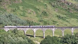 Steam Train and normal trains between Fortwilliam & Malliag