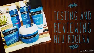 Testing and Reviewing Neutrogena | Hydro Boost line