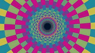 Colorful Optical Illusion Tunnel Free video for Edit  - Abstract Tunnel background