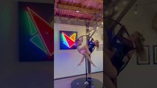 Lollipop lyra/lyra pole mini duo popsicle sequence by Cirka Performance Arts. 😋