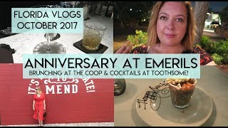 Vlog 8 | Anniversary at Emerils and Cocktails at Toothsome | Florida Vlogs Oct 2017 | Elle and Mimi