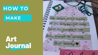 🎀How to make Art Journal | Tutorial | Kavin Accessories🎀