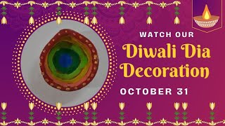 How to Decorate dia/easy step by step dia decorate painting/dia art for diwali  project/diwali#dia