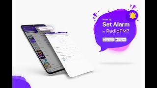 How to set alarm in Radio FM app?