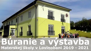 Búranie a výstavba Materskej školy v Lovinobani 2019 - 2021