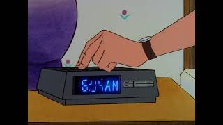 Hank tries to set alarm clock to 7:00 AM