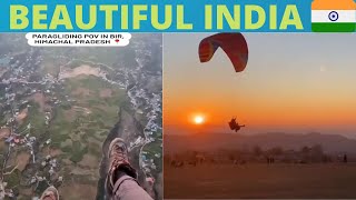 हिमांचल की वादियों मे पैराग्लाइडिंग😍  |  Paragliding in Bir-Billing , Himanchal Pradesh INDIA ❤