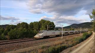 Trenes por las curvas de Alcossebre (Castellón)