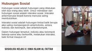 SosiologiKelasX_SMA #SMAISLAMALFATTAH