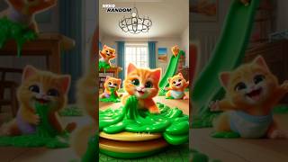 5 ANAK KUCING LUCU BERMAIN SLIME & DIMARAHI AYAHNYA 😸 #cat #cute #catlover #kitten #shorts