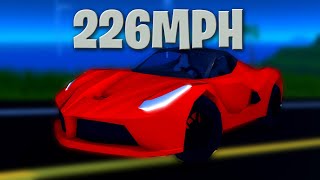 LLEGO UNA VELOCIDAD DE 226MPH con el Ferrari - Jailbreak ROBLOX