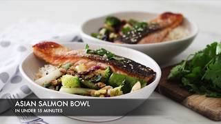 Asian Salmon Bowl For Two