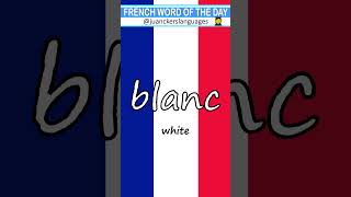 🇫🇷 ✔️FRENCH Word of the Day: BLANC (White) 👩‍🏫 🇫🇷