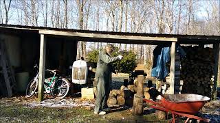 Wood Splitting - Maul & Wedge - Ash Tree