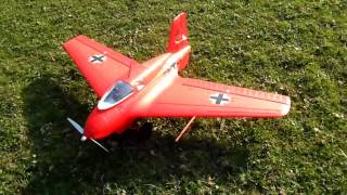 NEW RED ME -163 HobbyKing FLIGHT WITH ROCKET