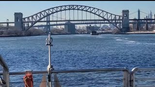 NYC FERRY TRAVELING TO THE NEW YORK  BOAT SHOW AT JACOB JAVITS CENTER 2/4/2022