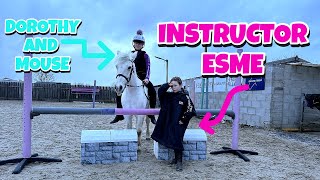 A 6 YEAR OLD GIVES ME A JUMPING LESSON? - Esme teaches Dorothy + Mouse!