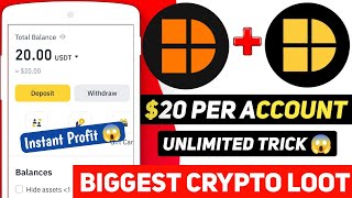 🤯 20$ Instant Withdraw In Deepcoin 🔥 100$ Future Bonus Trick 😍 Biggest Loot