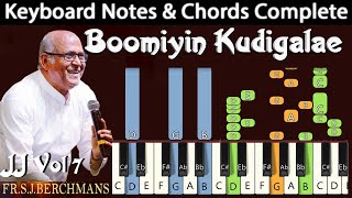 Boomiyin Kudigalae Vaarungal Keyboard Notes & Chords | பூமியின் குடிகளே | Berchmans | JJ Vol 7