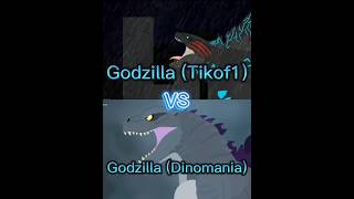 Godzilla (Tikof1) vs Godzilla (Dinomania) @tikof1 @DinoManiaYT #godzilla #monsterverse #edit #vs