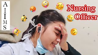 AIIMS NURSING OFFICER Regular Life🫡🫨 #vlog #aiims #nursingofficer #aiimspatna