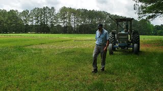 Looking at the corn and using up the leftover herbicide