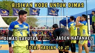 DIMAS SAPUTRA Ngamuk setelah di bisikan kode oleh JASEN NATANAEL | Voli Tarkam Terbaru 2022