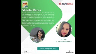 KYE Talks with Sheetal Racca of Racca Nursery